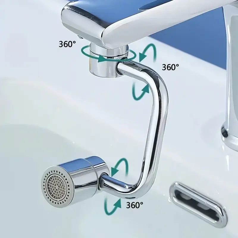 1080° Swivel Faucet Extender – Dual Spray Modes
