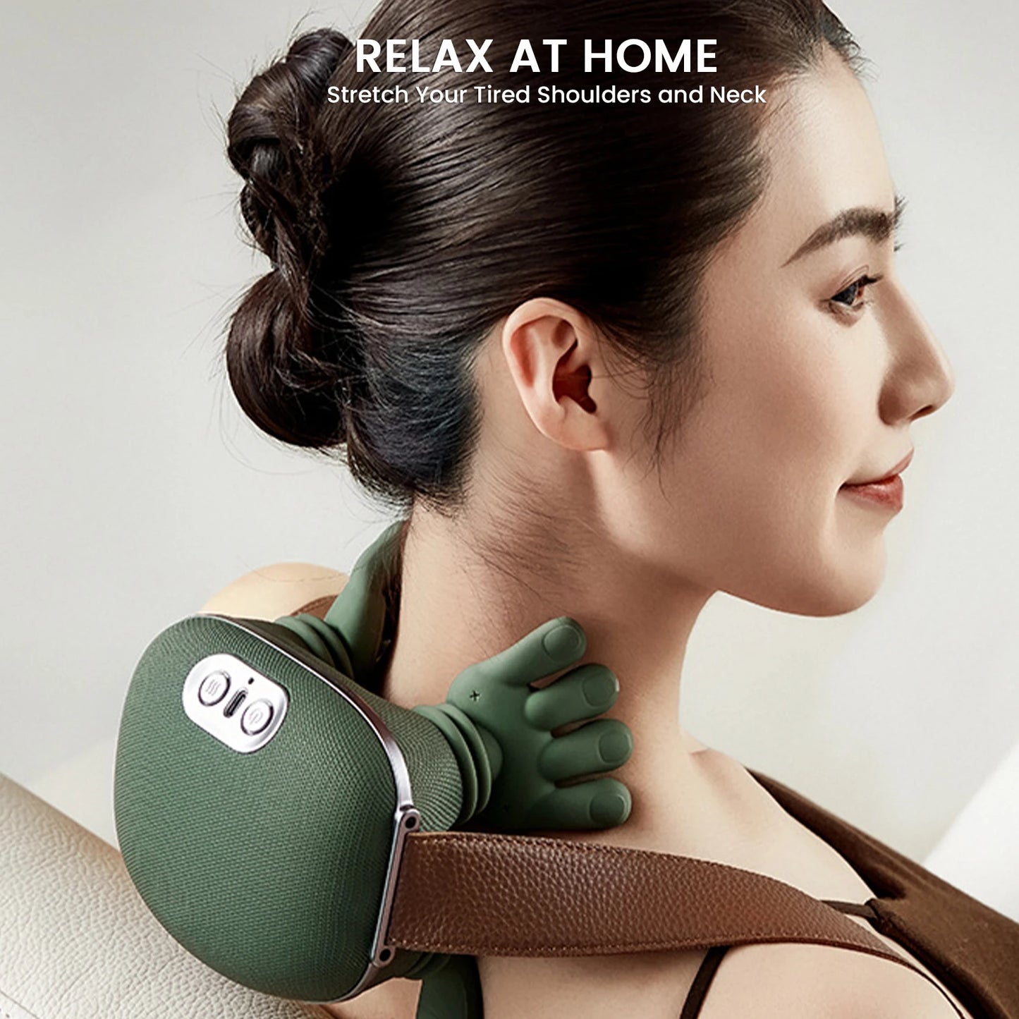 Heated Neck & Shoulder Massager – Deep Tissue Shiatsu Relief