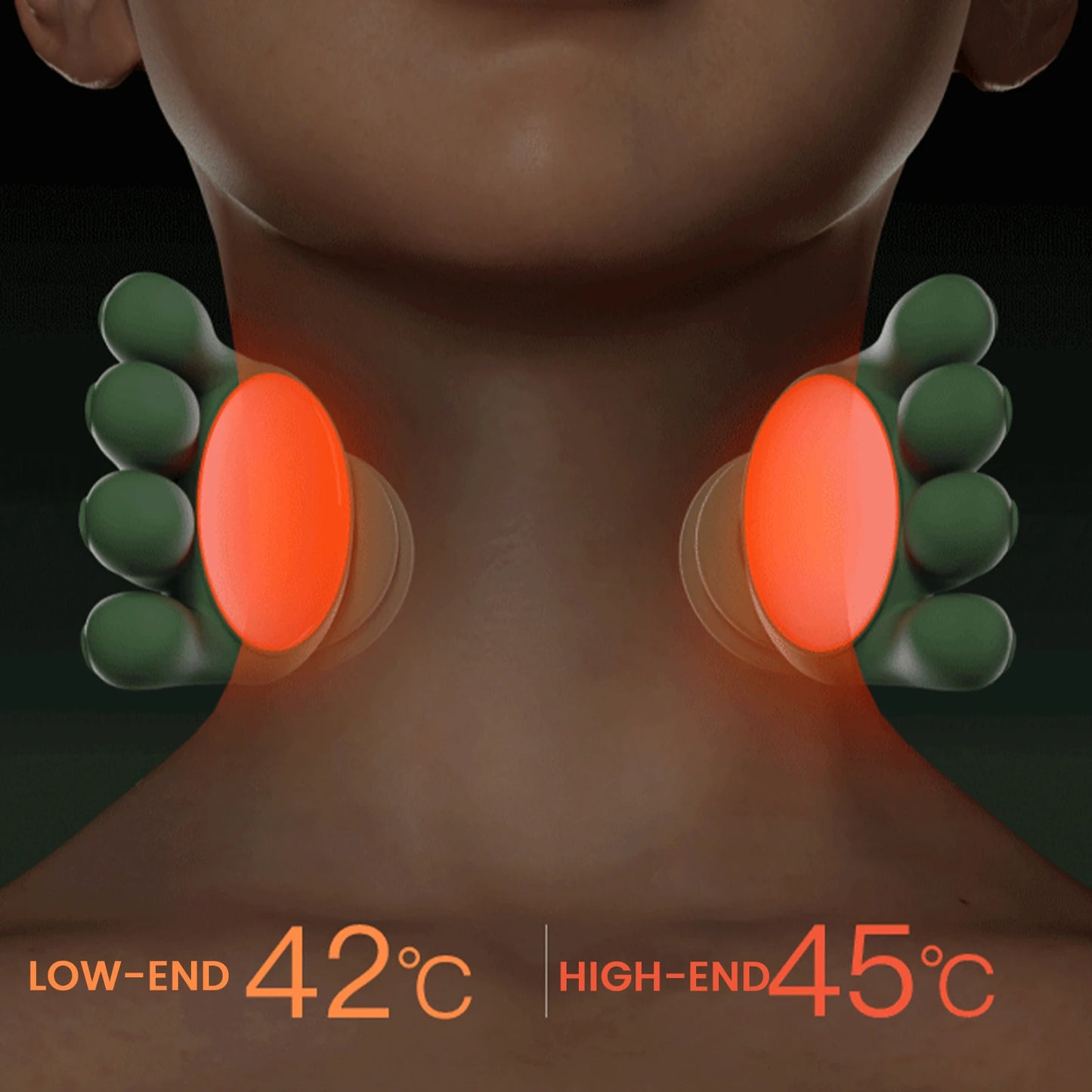 Heated Neck & Shoulder Massager – Deep Tissue Shiatsu Relief