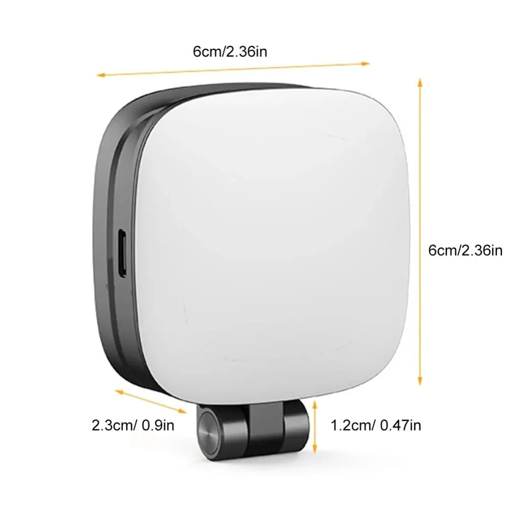 360° Rotating Selfie Light with Makeup Mirror