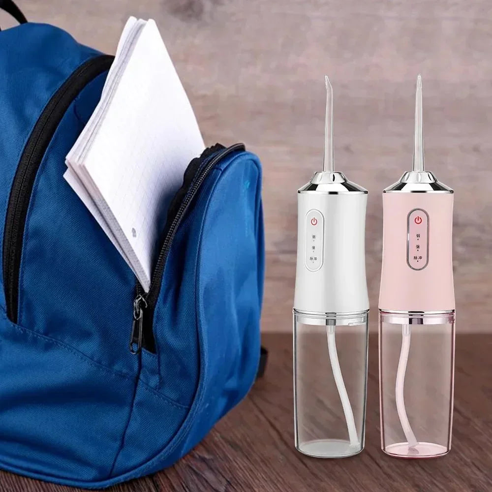 Portable Water Flosser – USB Rechargeable with 4 Tips