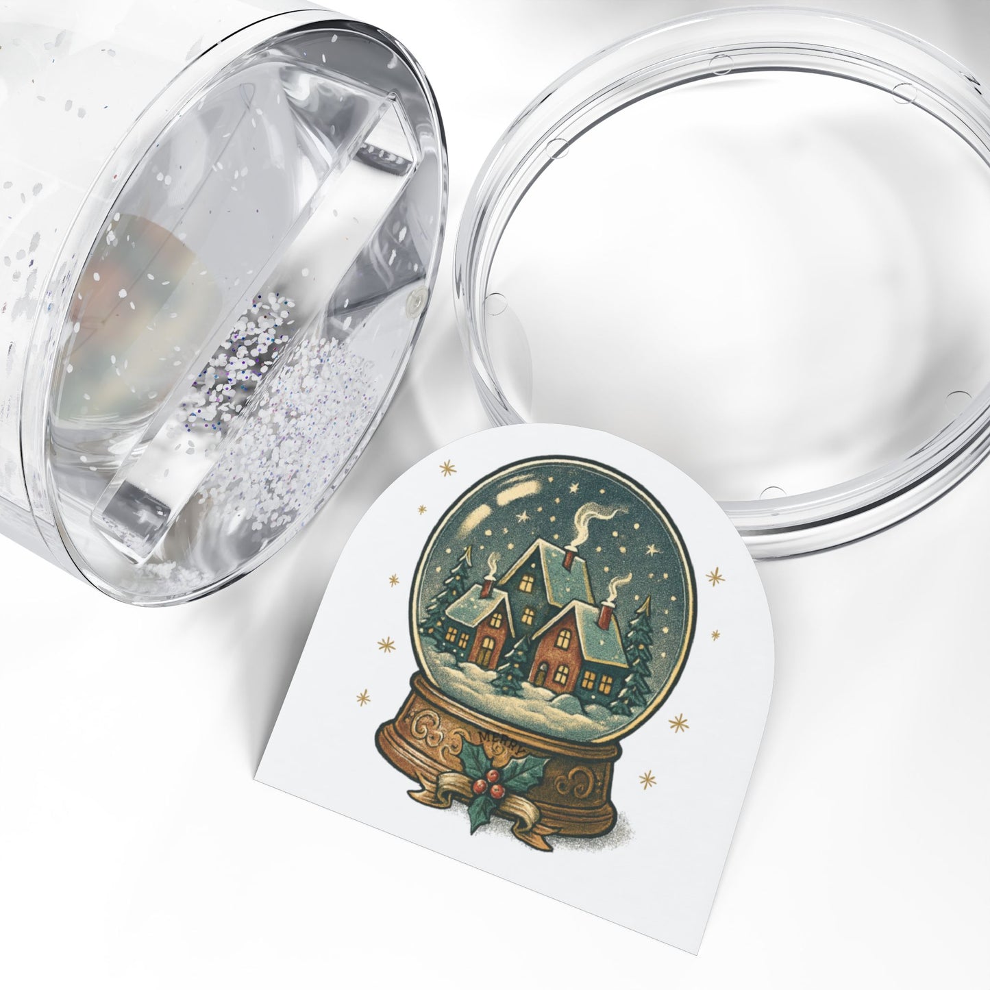 Holiday Cottage Snow Globe – Winter Village Collectible