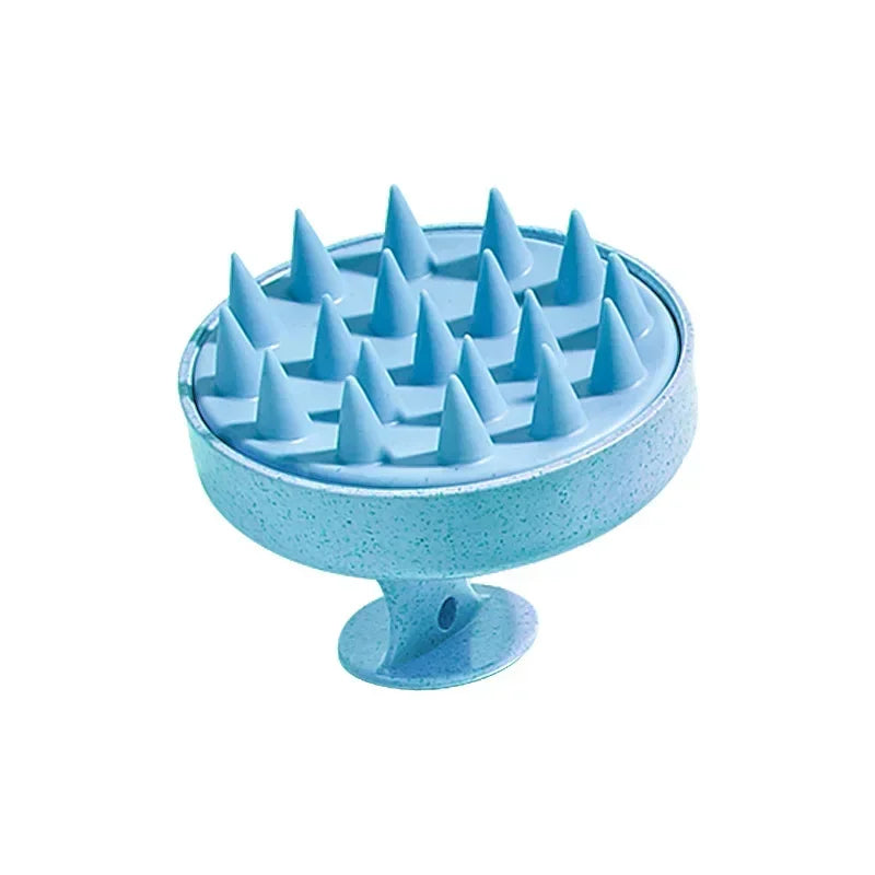 Silicone Scalp Massager — Shampoo Brush for Hair Growth & Dandruff Removal