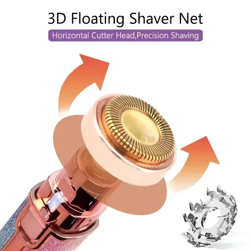 3D Floating Shaver Net with horizontal cutter head on a white background