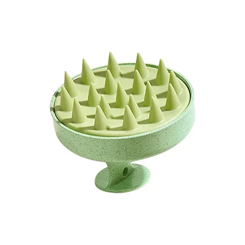 Silicone Scalp Massager — Shampoo Brush for Hair Growth & Dandruff Removal