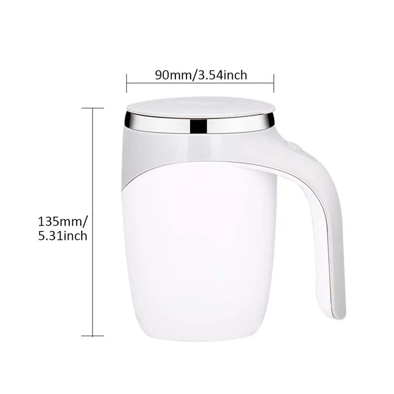 White pitcher with silver lid and handle, showing dimensions on a white background