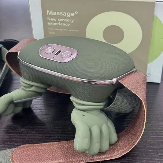 Heated neck massager video demonstration - deep tissue shiatsu massage with heat therapy for neck, shoulder, and back